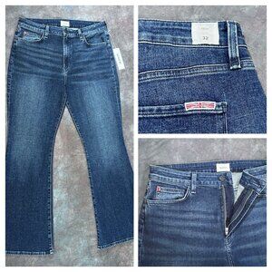 NWT Hudson Heidi High-Rise Flare Petite Alma Women’s Size 32 Stretch Blue Jeans